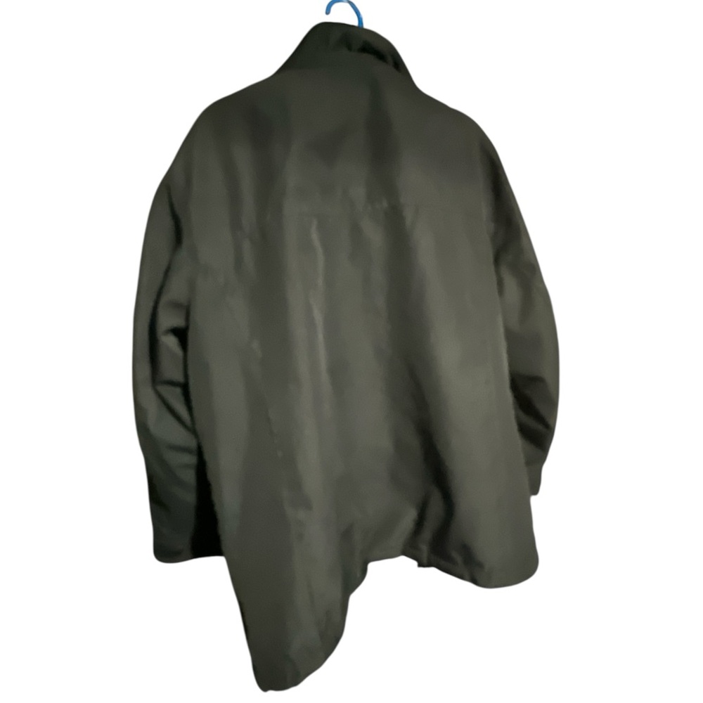 Weatherproof Ultra Tech Men's Jacket Coat Double Zip Hooded Black Large Size
